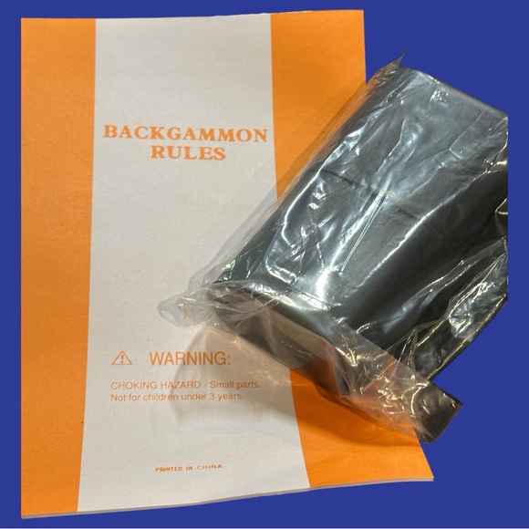 Deluxe Backgammon Set - Board Game (Blue - 15” x 10”) - Picture 5 of 13